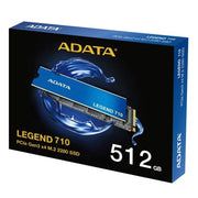 SSD ADATA LEGEND 710 512GB NVMe M.2 - Velocidad PCIe Gen3 para Creativos Exigentes