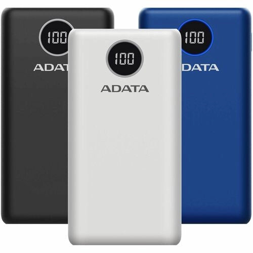 Power Bank ADATA P20000QCD 20000mAh - Carga Rápida QC3.0 para Smartphones y Tablets