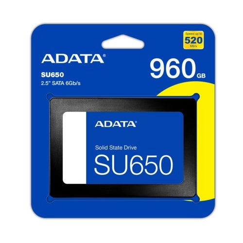 ADATA SSD Ultimate SU650 960GB SATA - Acelera tu PC hasta 10x más rápido