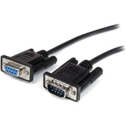Cable Serial DB9 StarTech MXT1003MBK 3m Macho/Hembra Extensión RS232