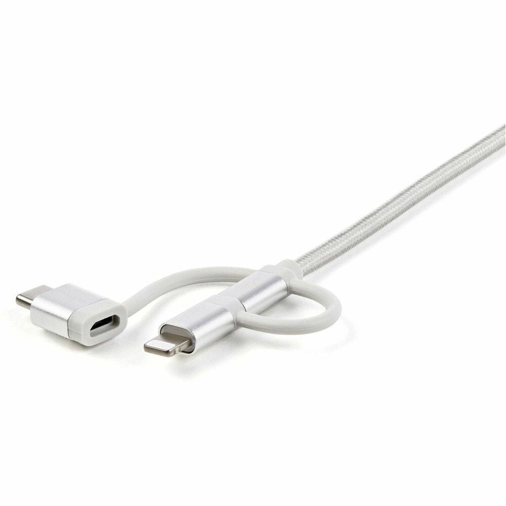 Cable StarTech 3 en 1 USB a Lightning/USB-C/Micro USB 1m Trenzado