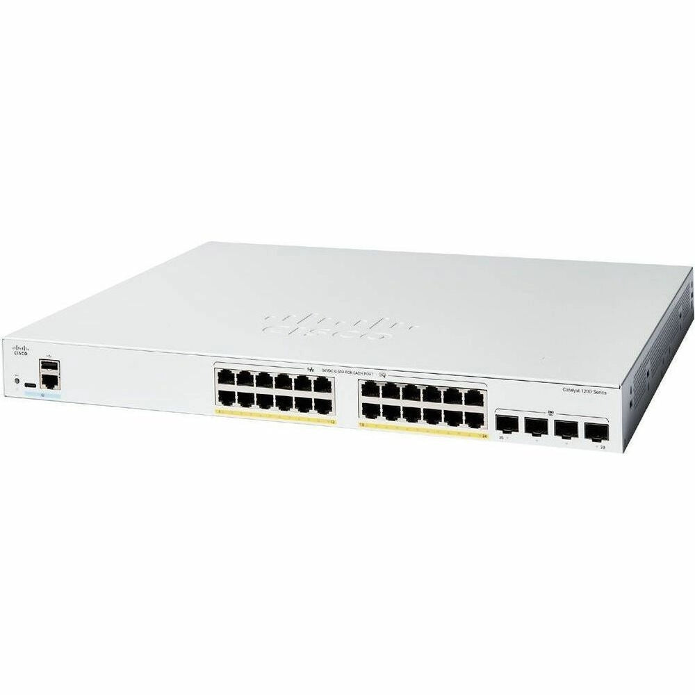 Switch Cisco Catalyst 1200 24 Puertos PoE Gigabit + 4 SFP para Empresas