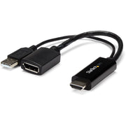 Conversor HDMI a DisplayPort 4K Startech HD2DP - Plug and Play USB