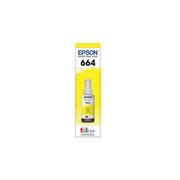 Tinta Original Epson T664 Amarilla 70ml para Impresoras EcoTank L200/L210/L355 - Máximo Rendimiento