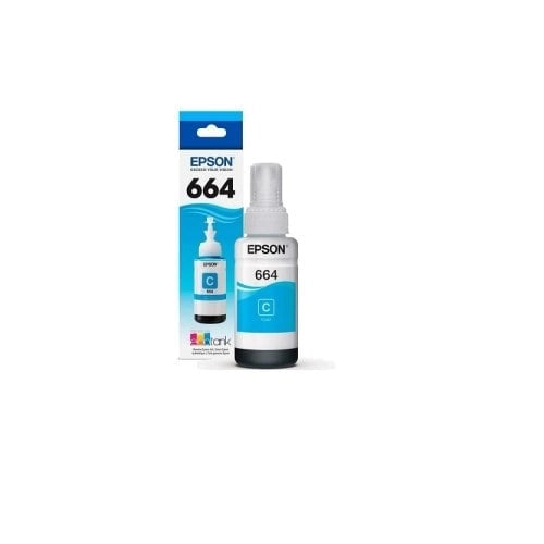 Tinta Original Epson T664 Cyan para L200/L210/L355 - 70ml Rendimiento Garantizado