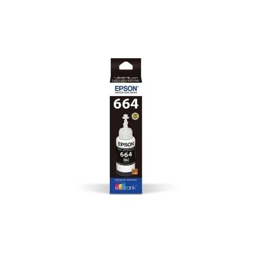 Tinta Original Epson T664 Negro para L200/L210/L355 - 70ml Calidad Profesional Garantizada
