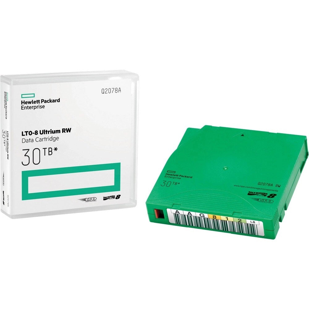 HPE LTO-8 30TB Cartucho de Datos Q2078A - Almacenamiento Empresarial Confiable