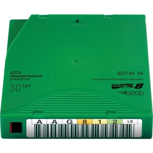 HPE LTO-8 30TB Cartucho de Datos Q2078A - Almacenamiento Empresarial Confiable