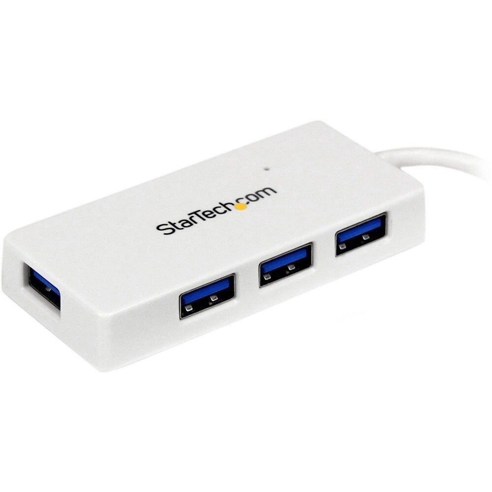 Hub USB 3.0 StarTech 4 Puertos Portátil ST4300MINU3W Blanco Ultracompacto