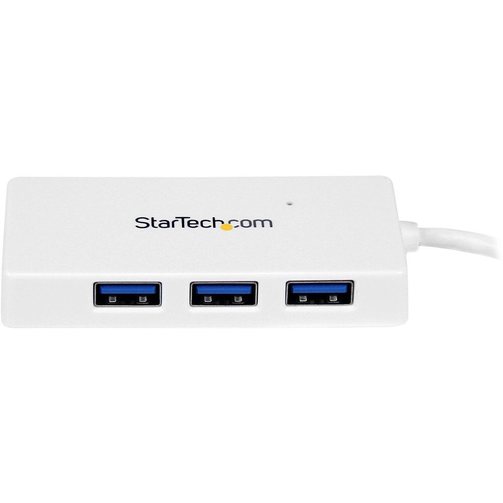 Hub USB 3.0 StarTech 4 Puertos Portátil ST4300MINU3W Blanco Ultracompacto