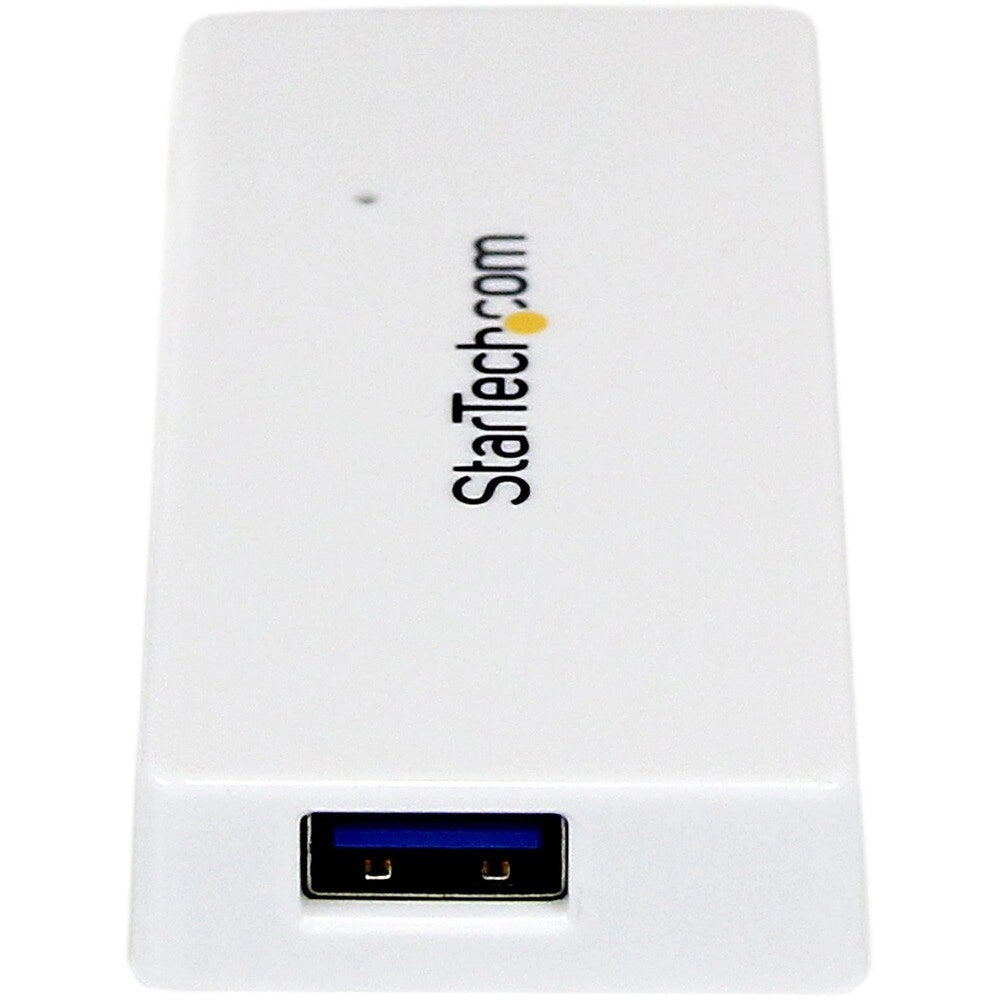 Hub USB 3.0 StarTech 4 Puertos Portátil ST4300MINU3W Blanco Ultracompacto