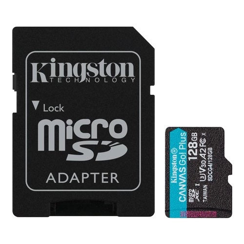 Kingston Canvas Go Plus 128GB microSDXC - Tarjeta Ultra Rápida 200MB/s para 4K y Gaming
