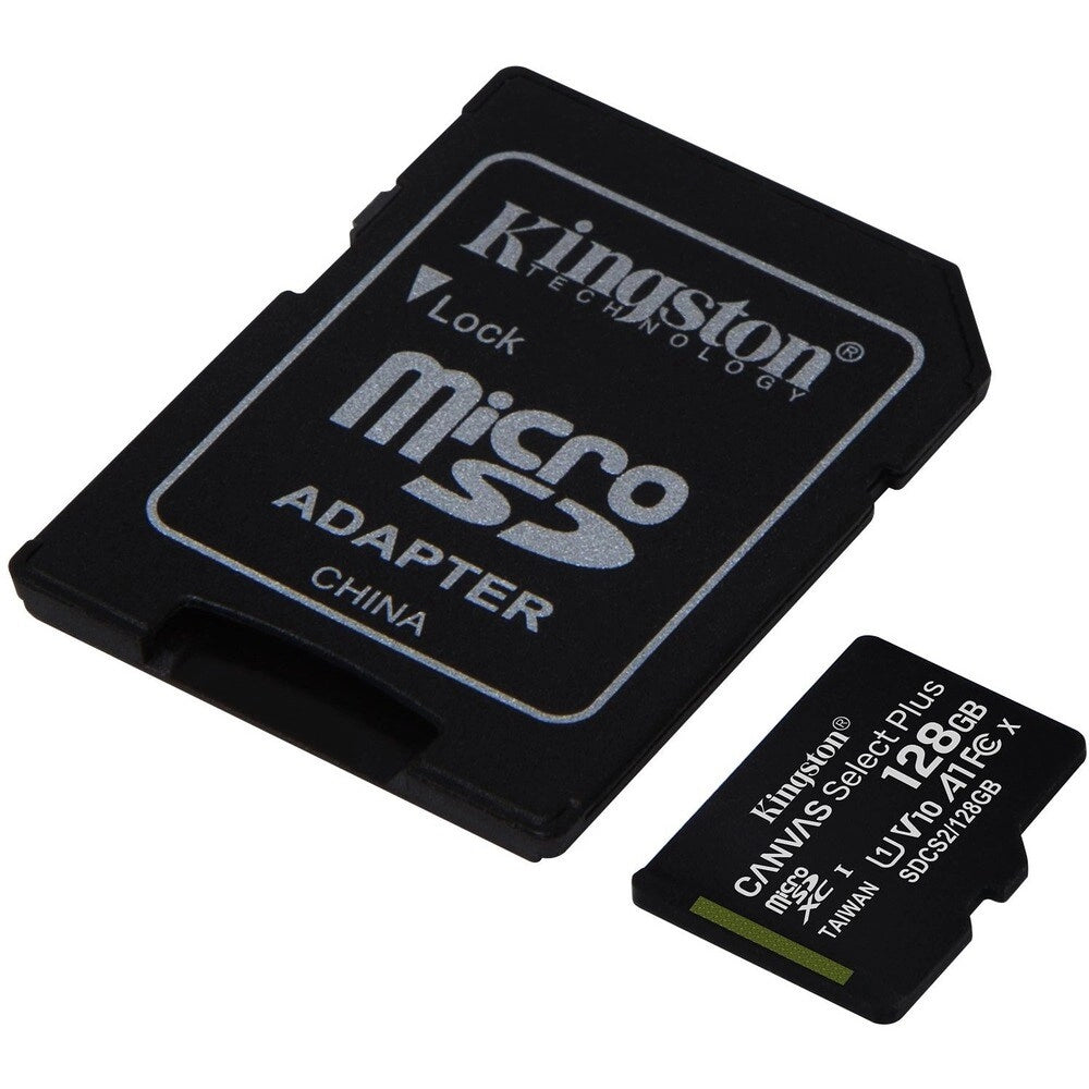 Kingston Canvas Select Plus 128GB MicroSDXC - Tarjeta Memoria Ultra Rápida 100MB/s para Móviles