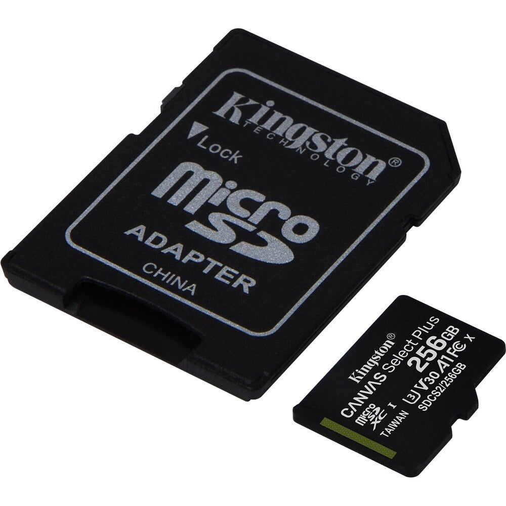 Kingston Canvas Select Plus 256GB microSDXC - Tarjeta Ultra Rápida 100MB/s para Móviles y Cámaras