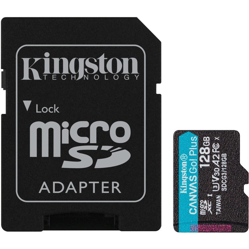 Kingston Canvas Go Plus 128GB microSDXC - Tarjeta Ultra Rápida 170MB/s para Fotos y Videos 4K