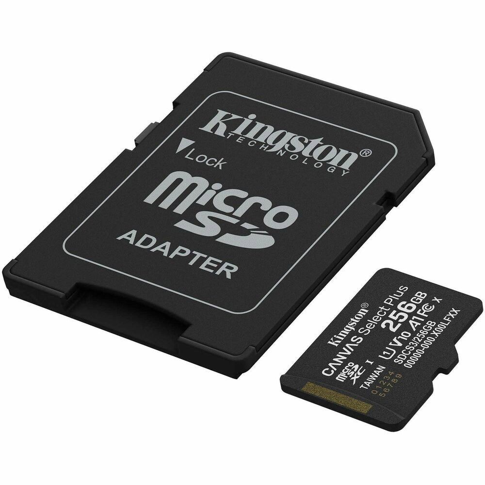 Kingston Canvas Select Plus microSDXC 256GB Clase 10 Velocidad 150MB/s para Android y Camaras
