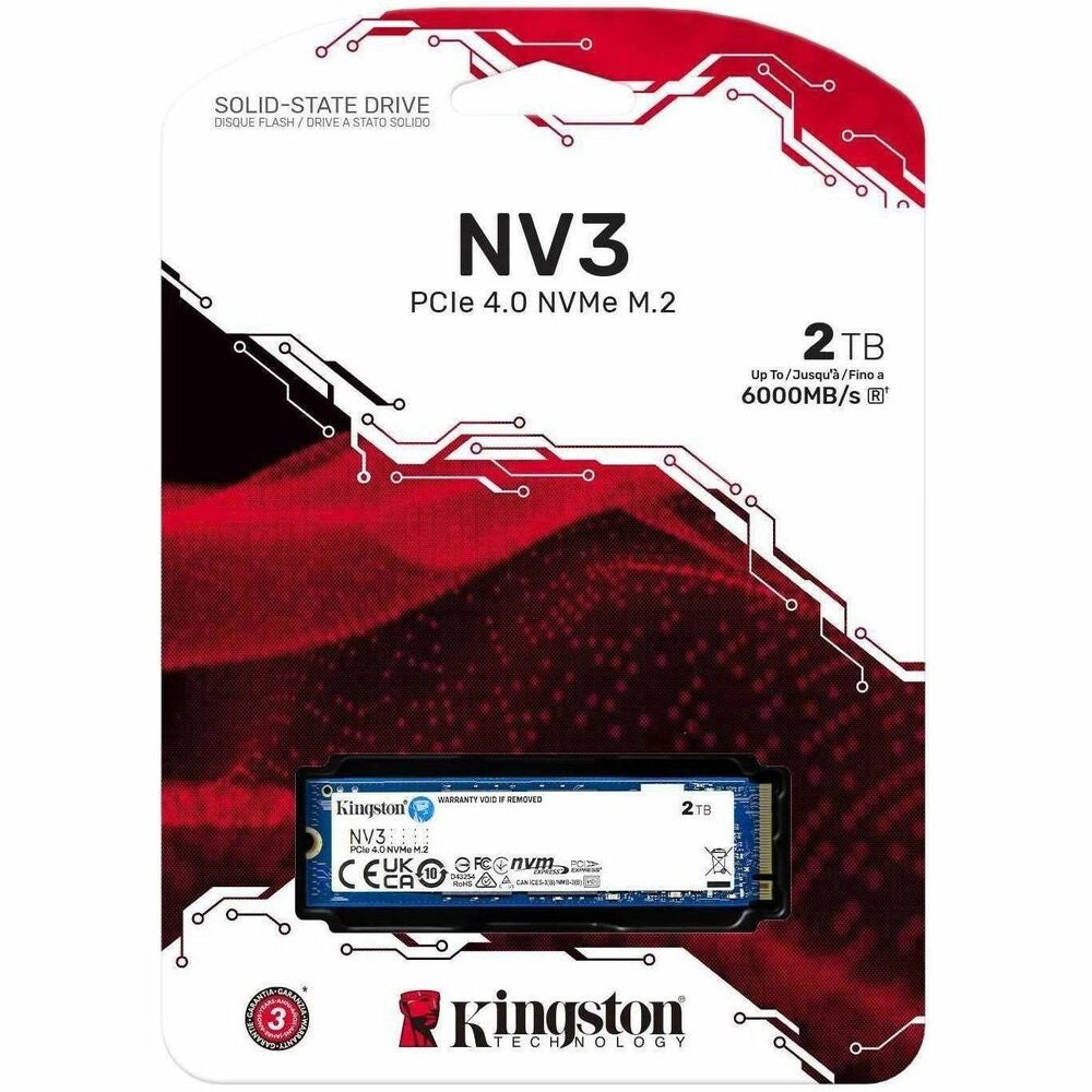 Kingston NV3 SSD 2TB M.2 NVMe PCIe 4.0 - Velocidad Profesional