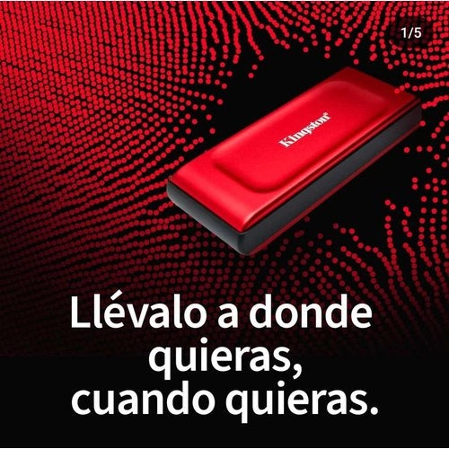 Kingston XS1000 SSD Externo 1TB USB 3.2 - Ultraportátil y Veloz para Backup Seguro