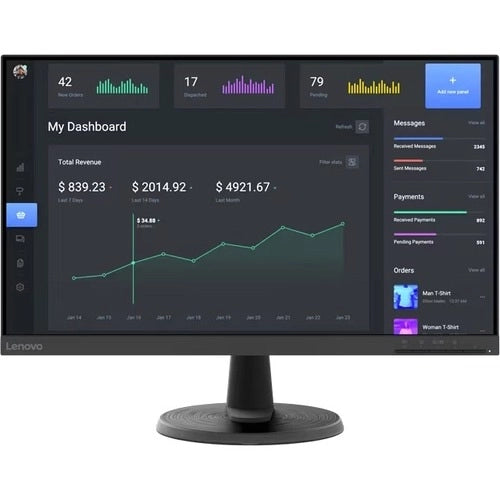 Monitor Lenovo ThinkVision C24-40 23.8" FHD VA 75Hz - Gaming y Productividad sin Fatiga Visual