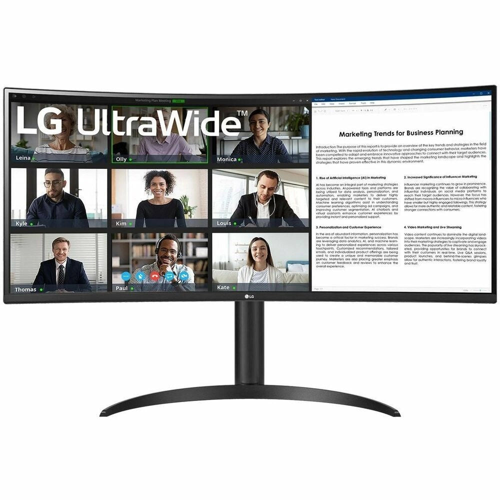 Monitor LG UltraWide 34WR55QC-B 34" Curvo QHD HDR10 - Experiencia Visual Inmersiva