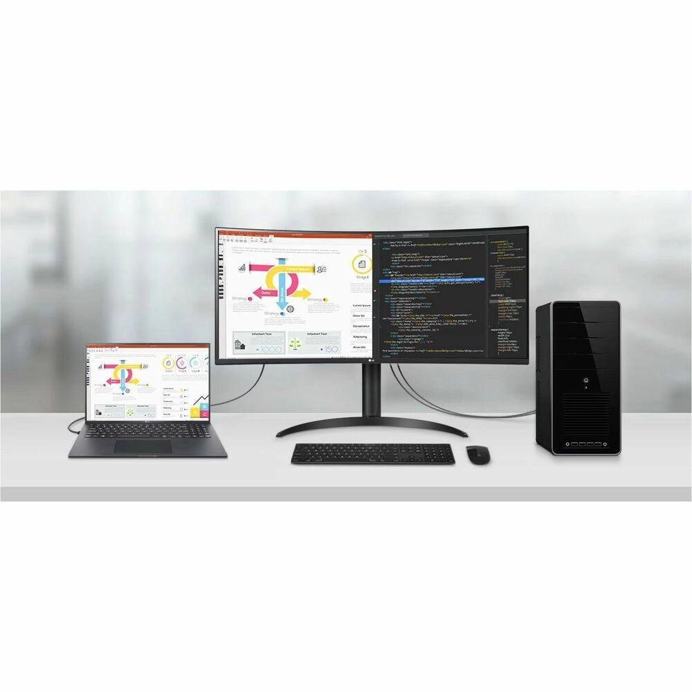 Monitor LG UltraWide 34" Curvo IPS 3440x1440 - Experiencia Inmersiva para Trabajo y Gaming