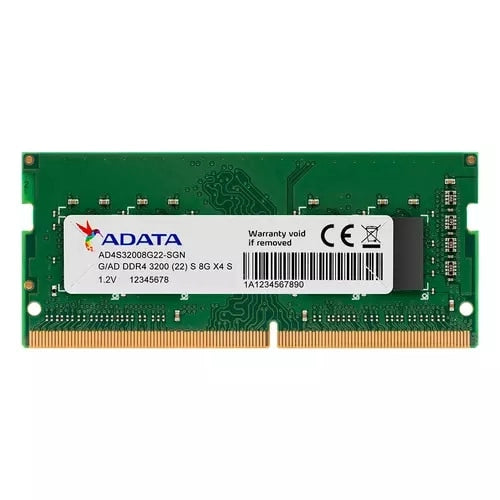 Memoria RAM ADATA DDR4 8GB 3200MHz SO-DIMM - Actualización Ultrarrápida para Laptops