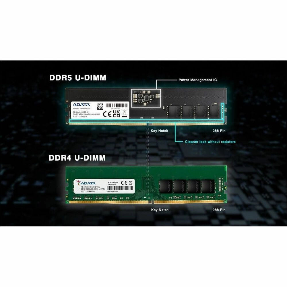Memoria RAM ADATA DDR5 16GB 4800MHz - Máximo Rendimiento para Gaming y Workstation
