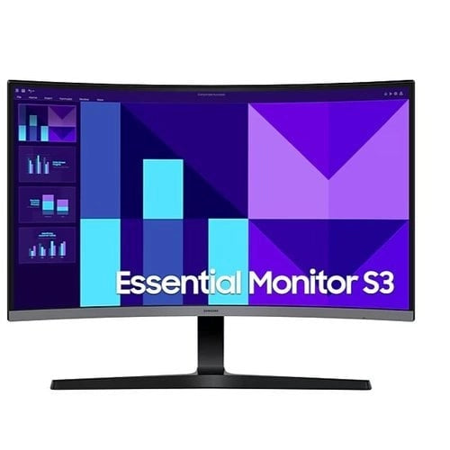 Monitor Samsung Curvo 32" Essential S3 Full HD VA - Experiencia inmersiva para trabajo y gaming
