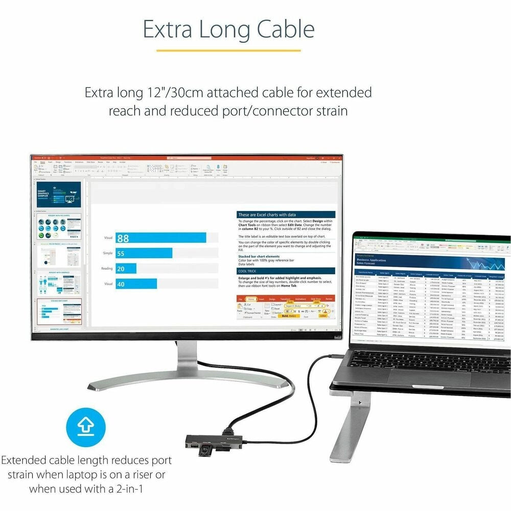 StarTech Adaptador USB-C Multipuerto 4K HDMI - 100W PD y 10Gbps USB 3.2