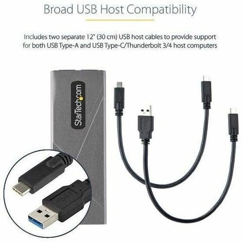 StarTech Carcasa USB-C M.2 NVMe/SATA - Hasta 1GB/s - Sin Herramientas