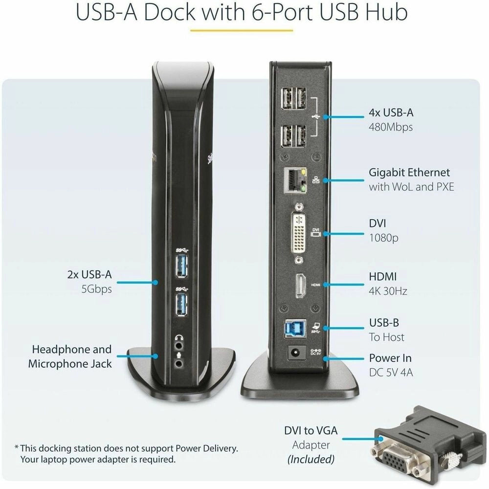 StarTech Docking Station USB 3.0 Universal HDMI/DVI - Transforma tu laptop en workstation