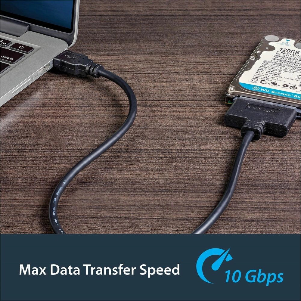 Cable Adaptador USB 3.1 Gen 2 a SATA StarTech 10Gbps para SSD y HDD 2.5"