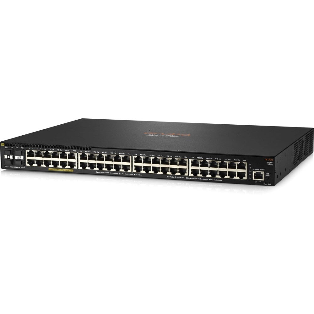 Switch Aruba 2930F 48 Puertos PoE+ Gigabit 740W con 4 SFP - JL557A