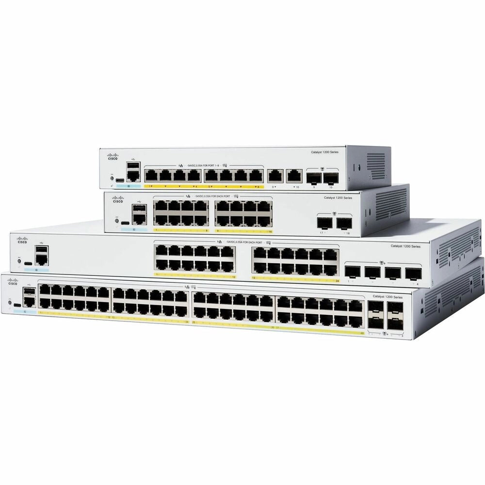 Switch Cisco Catalyst 1200 24 Puertos Gigabit + 4 SFP para Empresas