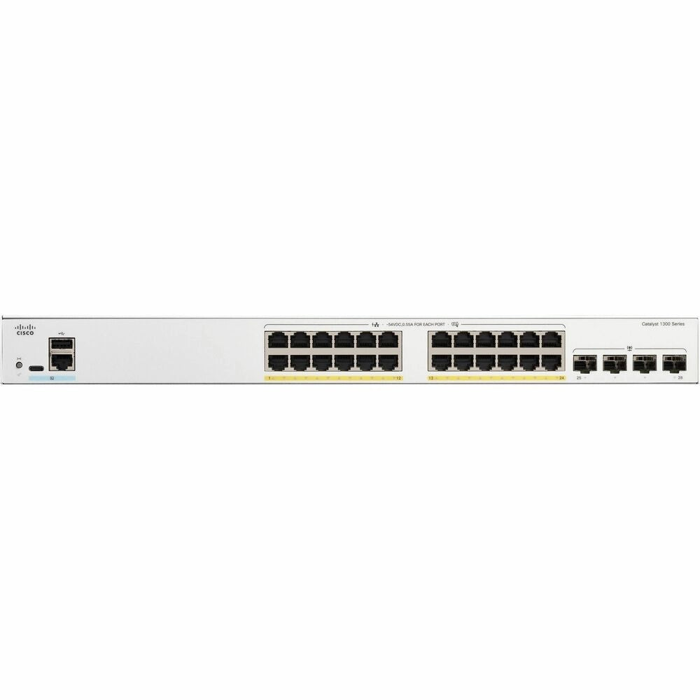 Switch Cisco Catalyst 1300 24 Puertos Gigabit PoE+ 195W - Gestión Cloud