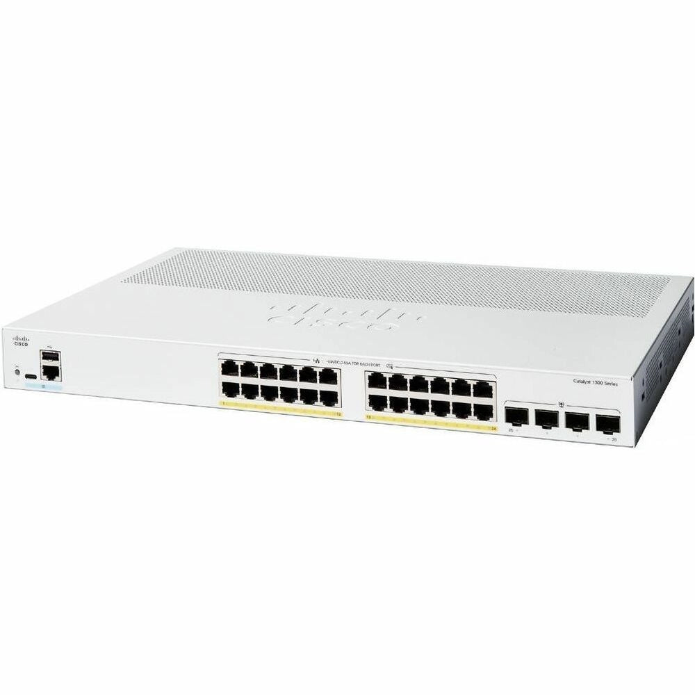 Switch Cisco Catalyst 1300 24 Puertos Gigabit PoE+ 195W - Gestión Cloud