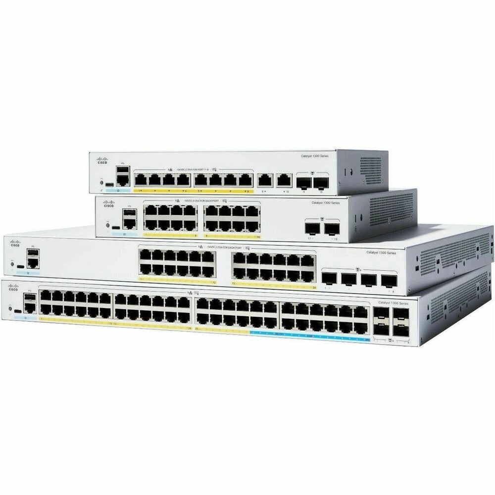 Switch Cisco Catalyst 1300 48 Puertos PoE+ Gigabit Ethernet Gestionable