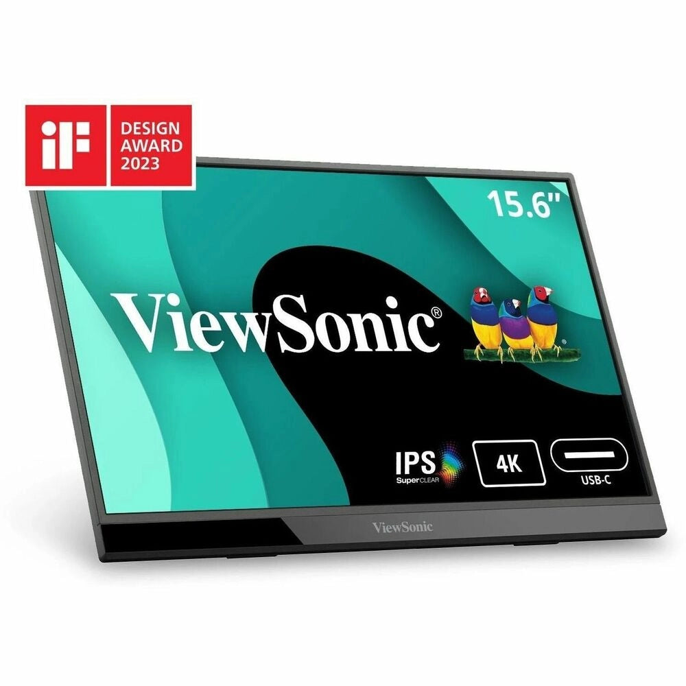 ViewSonic VX1655-4K Monitor Portátil 15.6" UHD 4K - Tu Segunda Pantalla Profesional